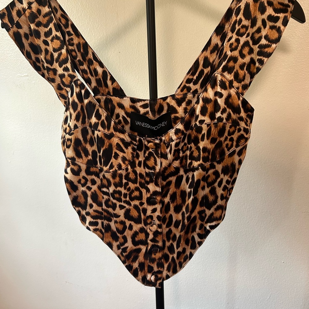 Vanessa Mooney Wild Animal Print Top